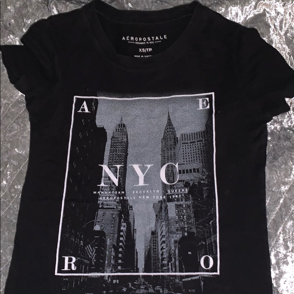 aeropostale black soft t shirt